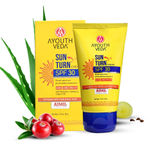 Buy Ayouthveda Sun Turn Cream SPF 30 for Turning Away Harsh Effects of Sun Net qty.- 60 gm - Purplle