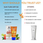 Buy Ayouthveda Sun Turn+ Cream SPF 50 for Turning Away Harsh Effects of Sun Net qty.- 60 gm - Purplle