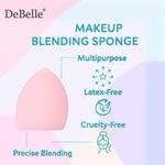 Buy DeBelle Makeup Blender Sponge for Flawless Blending – Soft, Latex-Free Beauty Sponge for Foundation, Concealer & Creams – Reusable & Easy to Clean Makeup Applicator (Pink) 1 pc - Purplle