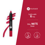 Buy SUGAR Cosmetics Matte as Hell Crayon Lipsticks for Women | Lasts Up To 8+ Hours | Lip Crayon with Sharpener | 2.8 gm - 22 Donna Pinciotti - Purplle