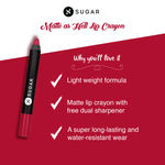 Buy SUGAR Cosmetics Matte as Hell Crayon Lipsticks for Women | Lasts Up To 8+ Hours | Lip Crayon with Sharpener | 2.8 gm - 22 Donna Pinciotti - Purplle