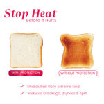 Buy MakeMeeBold Heat Protectant Spray for Hair | Protects from Heat up to 230°C / 450°F | Frizz-Free, Silky Finish | Aloe Vera, Vitamin E, Niacinamide, Pea Protein | Hair Strengthening & Shine Mist for All Hair Types (200 ml) - Purplle