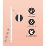 Buy Lakyou Beauty Bold & White Kajal | Jet White Smudge-Proof & Non-Transfer&nbsp;&nbsp;(WHITE, 1.2 gm) - Purplle