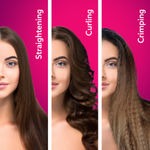 Buy AGARO 3in1 Hair Styler, Straightener, Crimper, Curler For Women HS1119, Keratin Infused Ceramic Coated Plate, Variable Style Settings, Hair styling, Colour Black & Rose Gold - 1 pc - Purplle