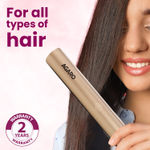Buy AGARO Hair Straightener, Ceramic Coated Floating Plates, Adjustable Temperature, PTC Heating, Fast Heating Hair Iron, Hair Straightening, Hair Styling For Women, HS1937 Golden - 1 pc - Purplle