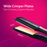 Buy AGARO Hair Crimper for Women, Long Wide Ceramic Coated Plates, Crimping Machine for Hair, Fast heating, PTC Heating, Professional Hair Styling For Women, HS1917 Black - 1 pc - Purplle