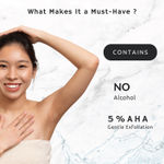 Buy Dr.Alies Professional 5% AHA Underarm Roll On | Lactic Acid for Dark Skin & Odour Control Deodorant Deodorant Roll-on | For Men & Women (50 ml) - Purplle