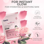 Buy Sanfe Glow Up Sheet Mask (Pack of 6) | Korean Facial Masks with Rose, Cucumber, Charcoal, Lemon, Papaya & Vitamin C | For Instant Glow, Hydration, Detan, Brightening & Oil Control - Purplle