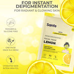 Buy Sanfe Glow Up Sheet Mask (Pack of 6) | Korean Facial Masks with Rose, Cucumber, Charcoal, Lemon, Papaya & Vitamin C | For Instant Glow, Hydration, Detan, Brightening & Oil Control - Purplle