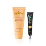 Buy mCaffeine Hydration & Under-Eye Brightening Set (Summer Breeze Body Lotion 150 ml + Under Eye Cream 30 ml) Combo of 2 - Purplle
