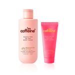 Buy mCaffeine Detan Body Wash & Sweet Escape Lotion Combo (Sweet Escape Lotion 150 ml + Detan Body Wash 300 ml) Combo of 2 - Purplle