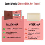 Buy Ghar Soaps Palash Soap | Infused with Palash Petal Extract & Powder | Gently Exfoliates for Soft, Smooth, Glowing Skin | Suitable for All Skin Types – 100 gm - Purplle