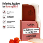 Buy Ghar Soaps Palash Soap | Infused with Palash Petal Extract & Powder | Gently Exfoliates for Soft, Smooth, Glowing Skin | Suitable for All Skin Types – 100 gm - Purplle