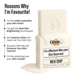 Buy Ghar Soaps Milk Soap for Glowing & Moisturized Skin – Enriched with Milk & Milk Powder – Creamy Lather for Soft, Smooth Texture – Suitable for All Skin Types (100 gm) - Purplle