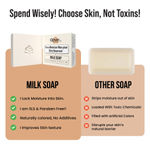 Buy Ghar Soaps Milk Soap for Glowing & Moisturized Skin – Enriched with Milk & Milk Powder – Creamy Lather for Soft, Smooth Texture – Suitable for All Skin Types (100 gm) - Purplle