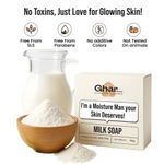 Buy Ghar Soaps Milk Soap for Glowing & Moisturized Skin – Enriched with Milk & Milk Powder – Creamy Lather for Soft, Smooth Texture – Suitable for All Skin Types (100 gm) - Purplle