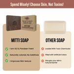 Buy Ghar Soaps Mitti Soap for Exfoliation & Soft Glowing Skin – Infused with 26 Natural Ingredients & Rajasthan Mountain Pond Mitti – Handmade Ayurvedic Skincare Bar (100 gm) - Purplle