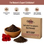 Buy Ghar Soaps Mitti Soap for Exfoliation & Soft Glowing Skin – Infused with 26 Natural Ingredients & Rajasthan Mountain Pond Mitti – Handmade Ayurvedic Skincare Bar (100 gm) - Purplle