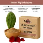 Buy Ghar Soaps Mitti Soap for Exfoliation & Soft Glowing Skin – Infused with 26 Natural Ingredients & Rajasthan Mountain Pond Mitti – Handmade Ayurvedic Skincare Bar (100 gm) - Purplle
