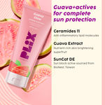 Buy PLIX Guava & Roses Regime for Bright Skin & Balanced Skin pH|Hydrating Cleanser|2-in-1 Toner Serum|Smoothie Moisturizer|Invisible Sunscreen Gel With SPF 50+ PA +++|For Unisex|Combo of 4 - Purplle