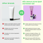 Buy PLIX Jamun Acne Spot Corrector Gel For Reducing Active Acne | Day & Night Gel | Controls Oil & Soothes Inflammation | For Men & Women | 15 gm - Purplle