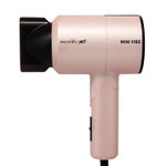 Buy IKONIC PROFESSIONAL Mini Vibe Hair Dryer - Pink | 1200W With 2 Speed Setting, Cool Shot Feauture Overheat Protection, Foldable Compact Design Travel Friendly Glossy Finish Look, Dryer For Men And Women, All Hair Type 1 pc - Purplle