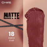 Buy MARS Matte Muse Mousse Lipstick (3 ml) (18-FIERCE STAR) with Doe-Foot Applicator | Highly Pigmented | Smooth Texture | Hydrating Formula | Blurry Lips Effect - Purplle