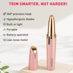 Buy Sirona Eyebrow Trimmer for Women | Built-in Light | Pain-Free Brow Shaping | Battery Operated | Hypoallergenic Blades | 360° Precision Tip | 1-Year Replacement Warranty 1 pc - Purplle
