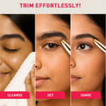 Buy Sirona Eyebrow Trimmer for Women | Built-in Light | Pain-Free Brow Shaping | Battery Operated | Hypoallergenic Blades | 360° Precision Tip | 1-Year Replacement Warranty 1 pc - Purplle