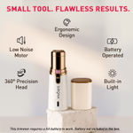 Buy Sirona Facial Hair Remover for Women | Painless Hair Removal | Built-in Light | Hypoallergenic Blades | Battery Operated | For Upper Lip, Chin & Sideburns | 1-Year Replacement Warranty 1 pc - Purplle