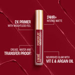 Buy Lakme 9to5 Primer + Matte Liquid Lip Color MR4 Deep Maroon - 4.2 ml - Purplle