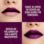 Buy Lakme 9to5 Primer + Matte Liquid Lip Color MM4 Dynamic Purple - 4.2 ml - Purplle