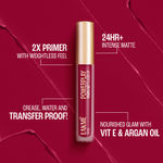 Buy Lakme 9to5 Primer + Matte Liquid Lip Color MM3 Crisp Wine - 4.2 ml - Purplle