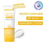 Buy WishCare SPF50 Sunscreen Body Lotion 100 ml - Broad Spectrum - UVA & UVB Protection with No White Cast - Purplle