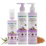 Buy Mamaearth Rosemary Hair Fall Control Kit: Rosemary Shampoo (250ml)+ Rosemary Conditioner (250ml)+Rosemary Hair Oil (150ml) | Gives up to 94% Stronger Hair | Up to 93% Less Hair Fall | Made Safe Certified | For Men & Women - Combo of 3 - Purplle