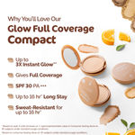 Buy Mamaearth Glow Full Coverage Compact SPF 30 with Vitamin C & Turmeric - 03 Creme Glow - 9 gm - Purplle