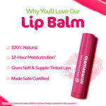 Buy Mamaearth Nourishing Tinted 100% Natural Lip Balm with Vitamin E and Raspberry for Dry & Chapped Lips - 4 gm - Purplle