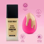 Buy VERYMISS Foundation 01 Ivory + Beauty Blender Combo of 2, 200 gm - Purplle