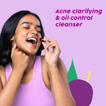 Buy PLIX Jamun Active Acne Mini Facewash Gel Oily & Acne Prone Skin | Daily Use | Women & Men | 50 ml - Purplle