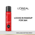 Buy Loreal Paris Infaillible 3-Second Setting Mist, Transfer-proof & Waterproof Setting Spray, Quick drying, 75 ml - Purplle