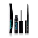 Buy Lakme Eyeconic Mascara + Eyeliner + Kajal combo of 3 (Lakme Eyeconic Curling Mascara - Black 9 ml+ Lakme Eyeconic Liquid Eyeliner - Intense Black(4.5 ml) + Lakme Eyeconic Kajal - Twin Pack(0.7 gm)) - Purplle