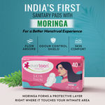 Buy Everteen XL SKIN THIN Ultra Sanitary Pads, Breathable, Skin Comfort with Moringa & Aloe Vera - 40 Pcs - Purplle