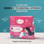 Buy Everteen XL SKIN THIN Ultra Sanitary Pads, Breathable, Skin Comfort with Moringa & Aloe Vera - 40 Pcs - Purplle
