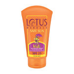 Buy Lotus Herbals Safe Sun Kids Sunblock Cream - Sensitive Skin Formula | SPF 25 | Non Greasy | Sweat & Waterproof | 50g - Purplle