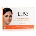 Buy Lotus Herbals Natural Glow Skin Radiance Single Facial Kit | Deep Pore Cleansing | Skin Lightening & Hydrating | 50g - Purplle