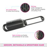 Buy Vega Folding Hair Brush with Mirror - R1-FM - Purplle