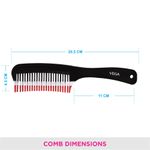 Buy Vega Detangling Hair Comb 2 Row Teeth ( India's No.1* Hair Comb Brand) For Men and Women (1265) - Purplle