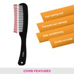 Buy Vega Detangling Hair Comb 2 Row Teeth ( India's No.1* Hair Comb Brand) For Men and Women (1265) - Purplle