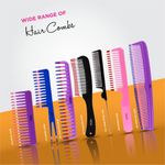 Buy Vega Shampoo Comb (India's No.1* Hair Comb Brand) with Wide Tooth, Purple (1269) - Purplle