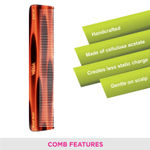 Buy Vega Tortoise All Fine Tooth Dressing Hair Comb ,Handmade, (India's No.1* Hair Comb Brand)For Men and Women, (HMC-03) - Purplle